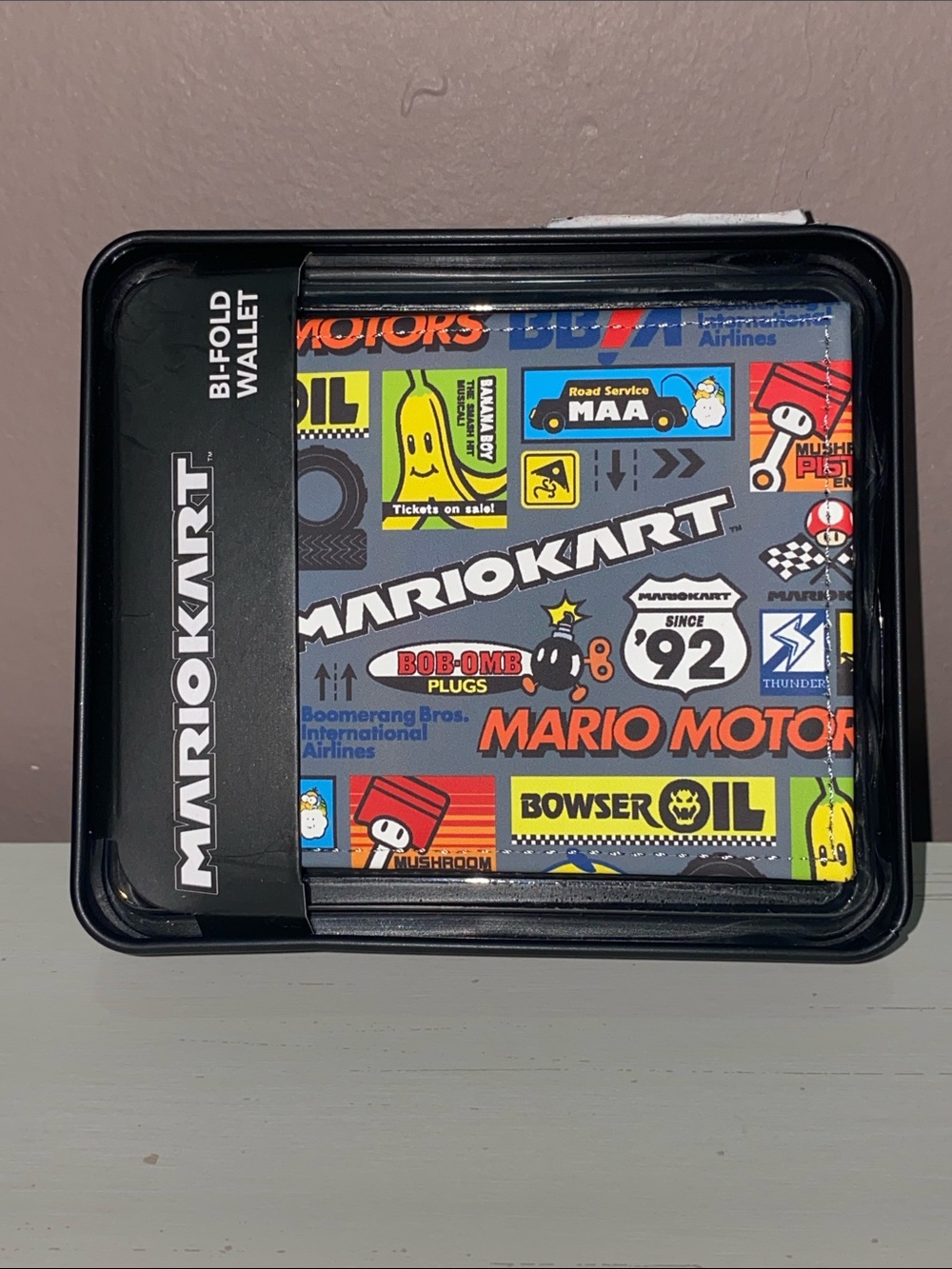 Mario Kart - Bi-Fold Wallet in Black, Gray, Red, Yellow, Blue